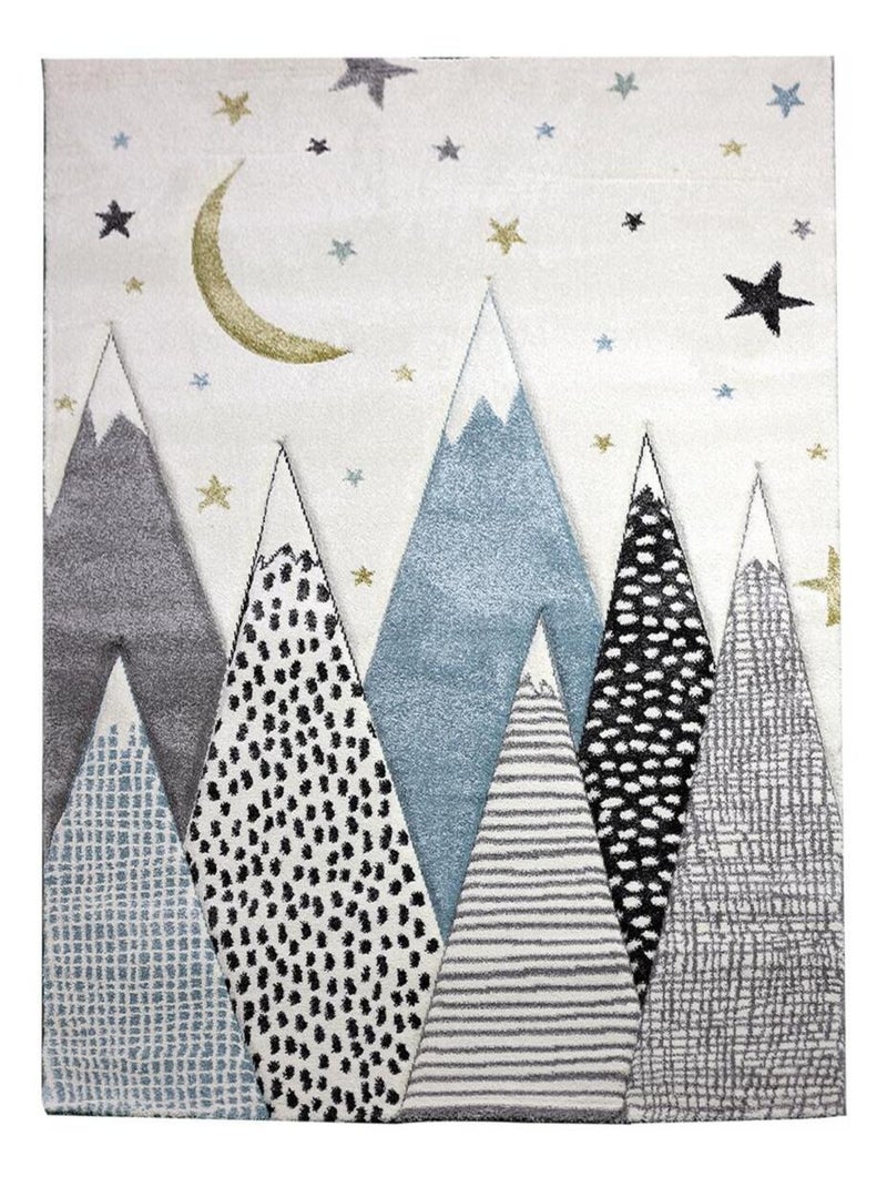 Tapis enfant tissé SNOWSKY Ecru - Kiabi