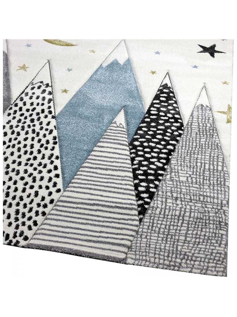 Tapis enfant tissé SNOWSKY Ecru - Kiabi