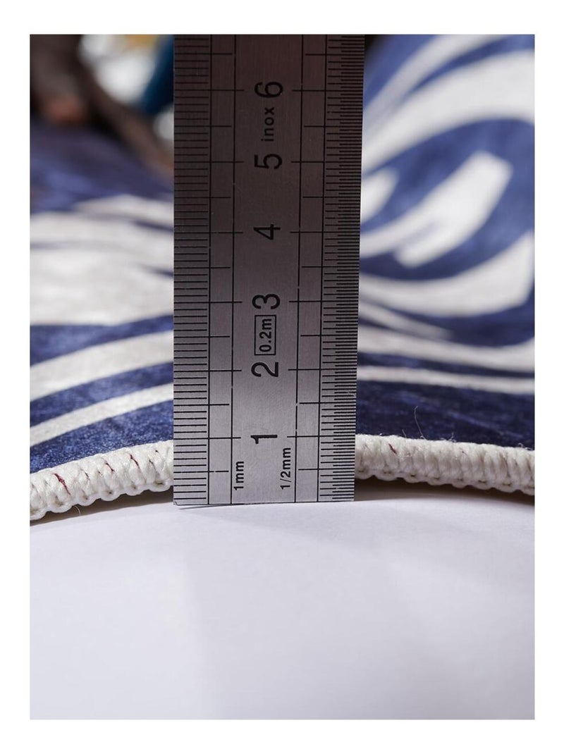 Tapis enfant tissé UC BEAR Bleu - Kiabi