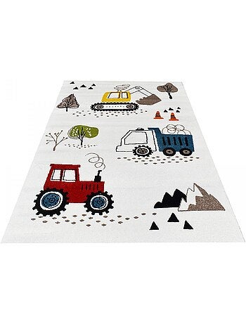 Tapis enfant TRUCKS certifié OEKO-TEX