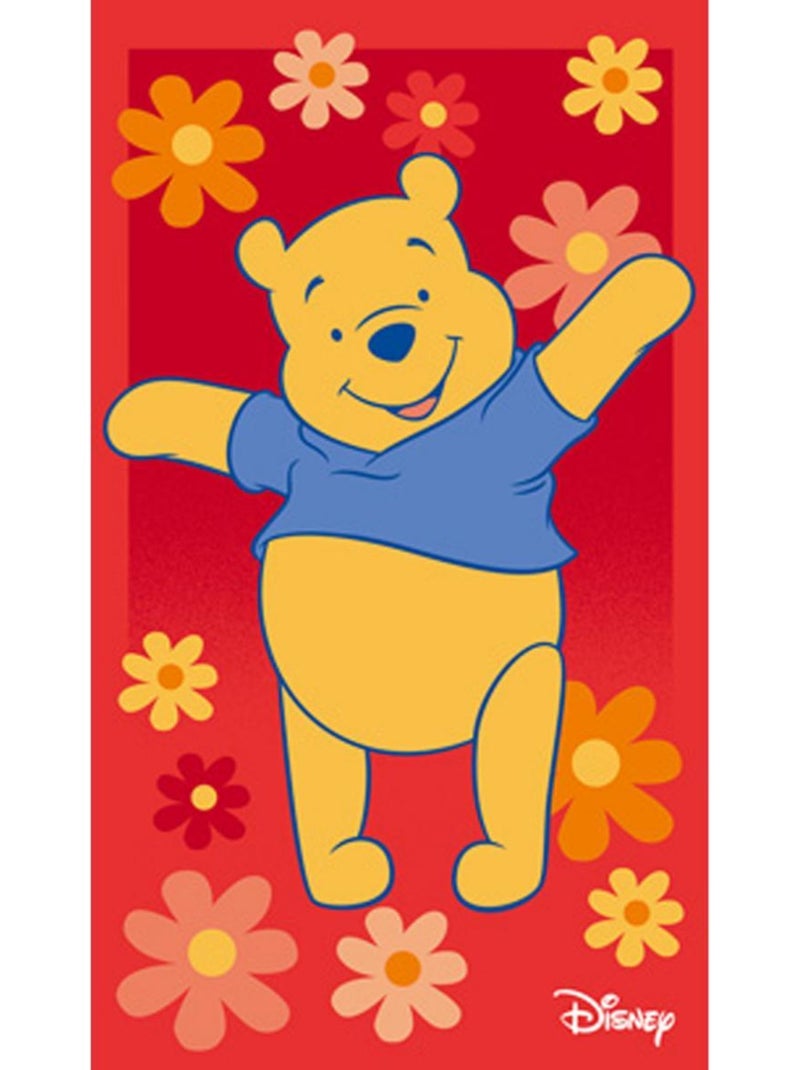 Tapis enfant WINNIE HAPPY Rouge 50x80 Lavable 30° idéal pour une chambre Rouge - Kiabi