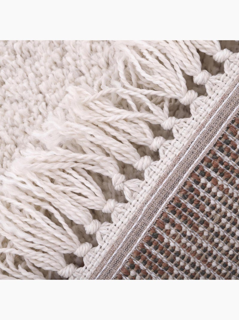 Tapis Enfant Wooly en polypropylène Beige - Kiabi