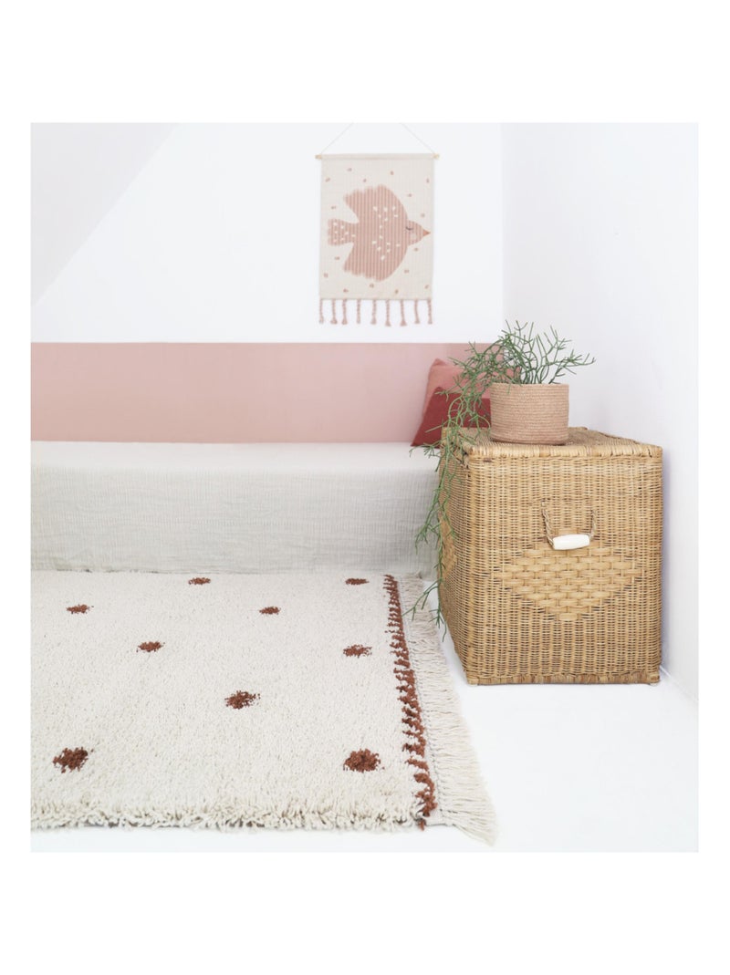 Tapis Enfant Wooly en polypropylène Beige - Kiabi