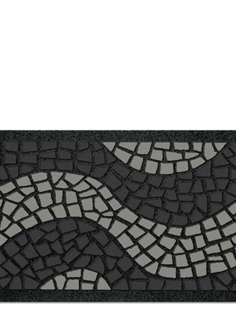 Tapis entree Onde Gris - Kiabi