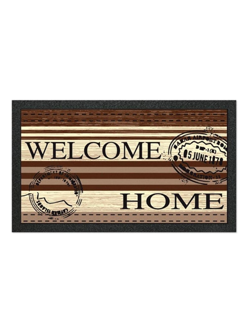 Tapis entree Timbre Marron - Kiabi