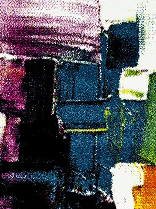 Tapis entrée tissé motif abstrait lyn8 belo 3 - Kiabi