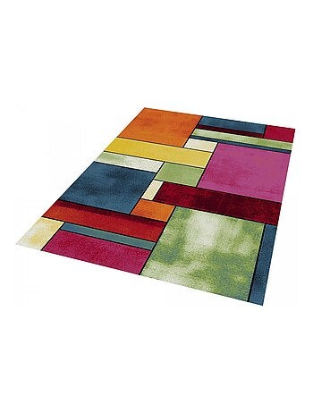 Tapis salon et chambre tissé motif géométrique LYN8 GEOME