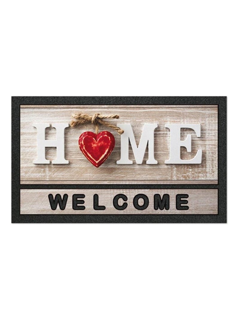 Tapis entree Welcomehome Beige - Kiabi