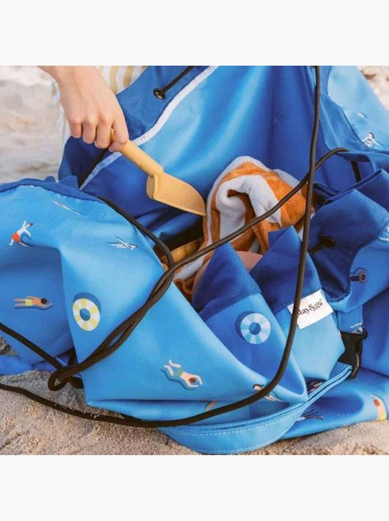 Tapis et sac de rangement d'extérieur - Swin fun Bleu - Kiabi