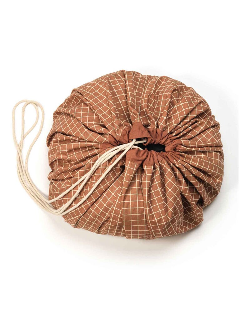 Tapis et sac de rangement GRID BROWN Marron - Kiabi