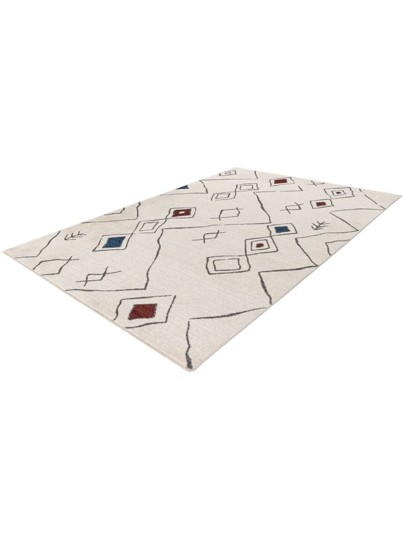 Tapis ethnique berbère avec franges Pippa Multicolore - Kiabi