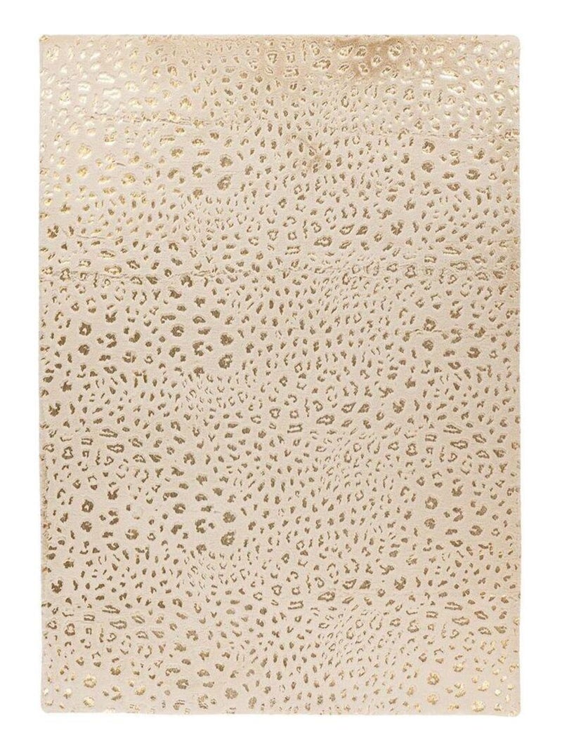 Tapis ethnique brillant doux design Moda Ecru - Kiabi