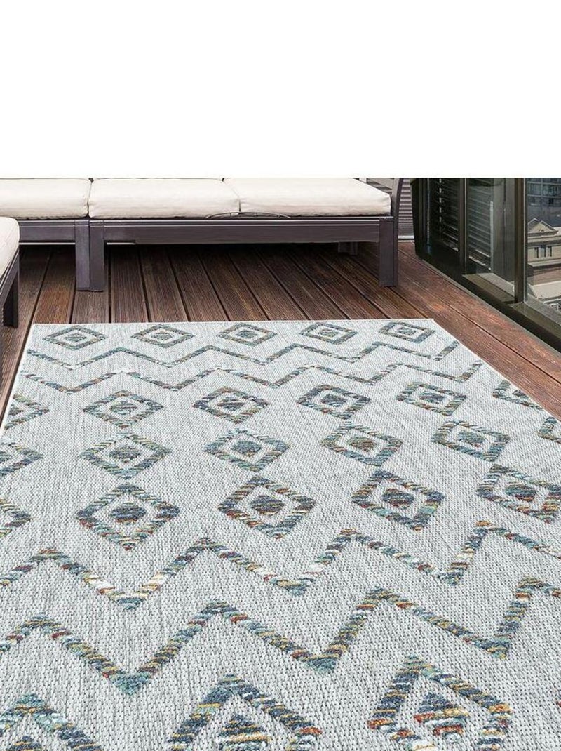 Tapis ethnique intérieur et extérieur Mars Multicolore - Kiabi