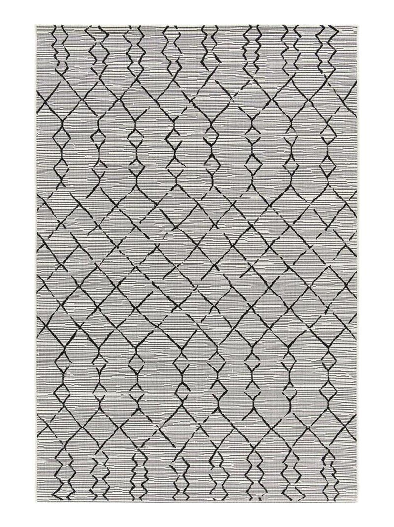 Tapis ethnique plat berbère Alberton Ecru - Kiabi