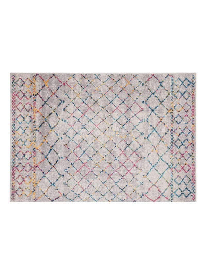 Tapis ethnique rectangle coloré berbère pour salon Naas Multicolore - Kiabi