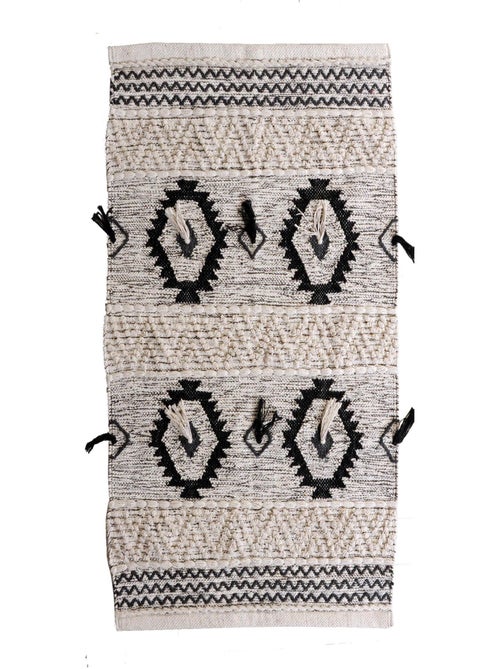 Tapis éthnique rectangulaire en coton - Dylrev - Kiabi