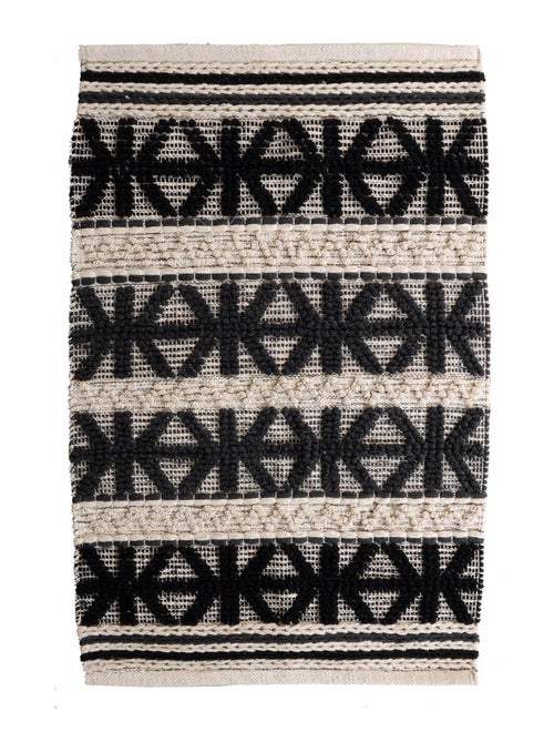 Tapis ethnique rectangulaire en coton - Dylrev - Kiabi