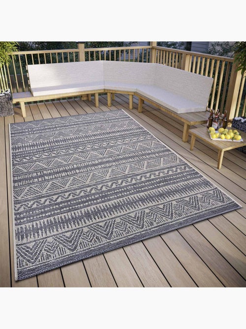 Tapis exterieur kilim ethnique, motif authentique, loto - Kiabi Tapis exterieur kilim ethnique, motif authentique, loto - Kiabi