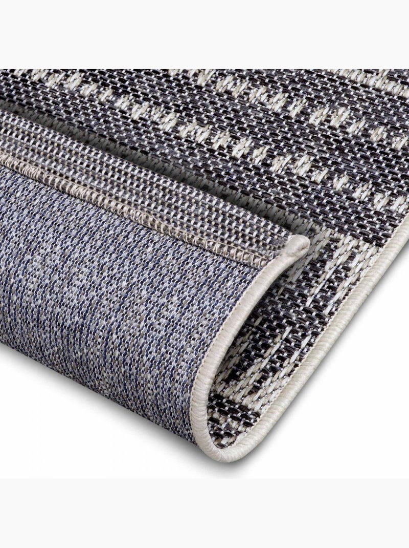 Tapis exterieur kilim ethnique, motif authentique, loto Gris - Kiabi