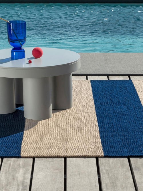 Tapis extérieur kilim fait main en PET DECK 1 - Kiabi
