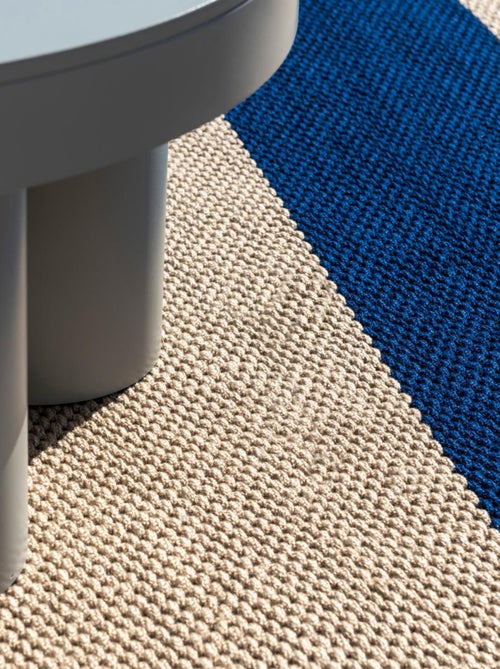 Tapis extérieur kilim fait main en PET DECK 1 - Kiabi