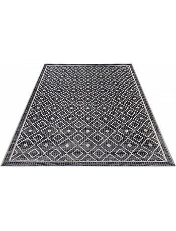 Tapis exterieur kilim géométrique, lahal, résistant et original