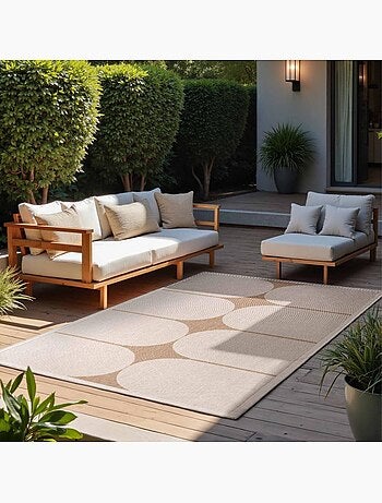 Tapis exterieur sventi géométrique