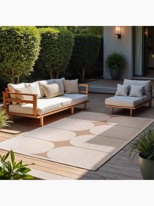 Tapis exterieur kilim géométrique, sventi, design authentique - Kiabi
