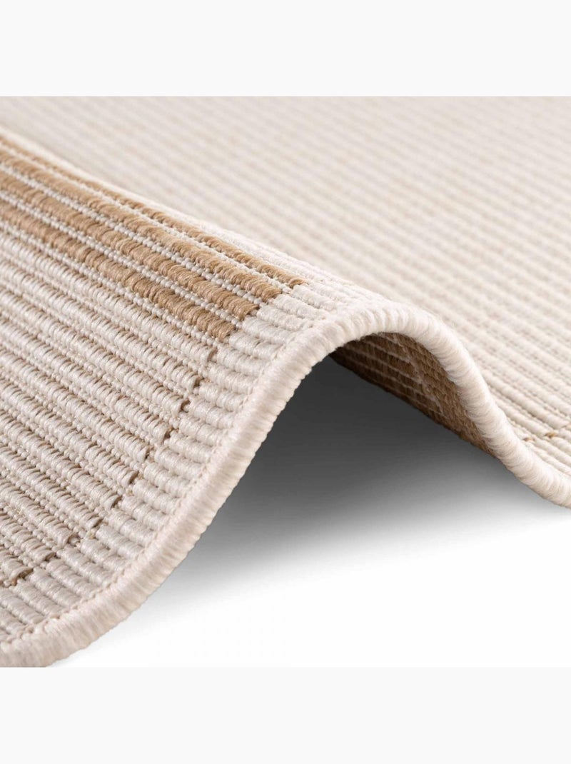 Tapis exterieur kilim géométrique, sventi, design authentique Beige - Kiabi