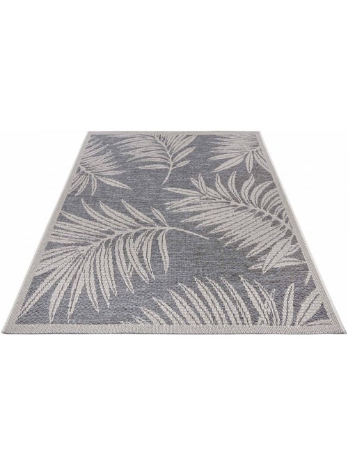Tapis exterieur kilim nature floral, originalité artisanale paru - Kiabi