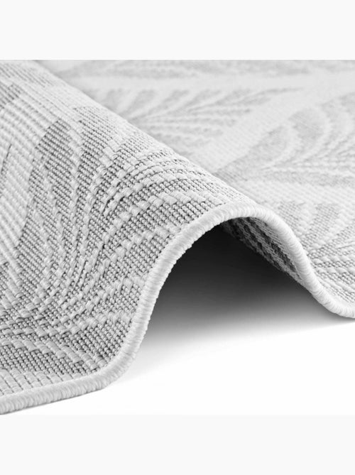 Tapis exterieur kilim nature floral, structure authentique, dinav - Kiabi
