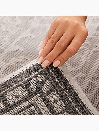 Tapis exterieur kilim oriental authentique, norient, idéal terrasse