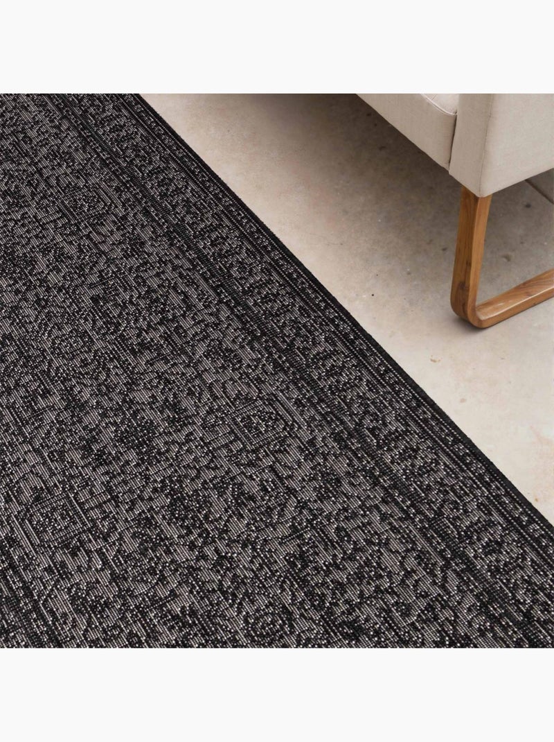 Tapis exterieur kilim oriental authentique, norient, idéal terrasse Noir - Kiabi