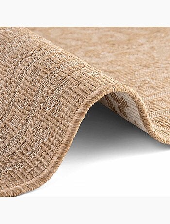 Tapis exterieur kilim oriental, structure robuste, bolda