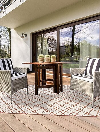 Tapis extérieur, kilim reversible LYN2 AC REVERSIBLE