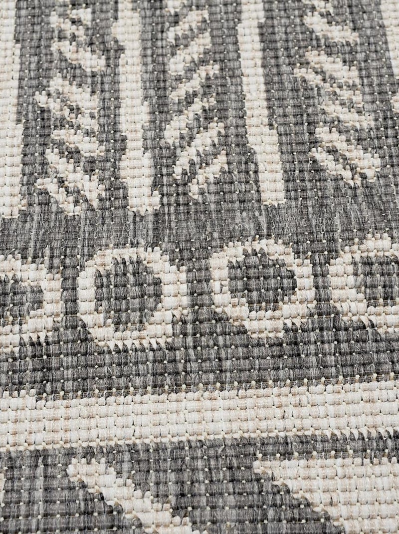 Tapis extérieur, kilim reversible LYN2 AO REVERSIBLE Gris - Kiabi