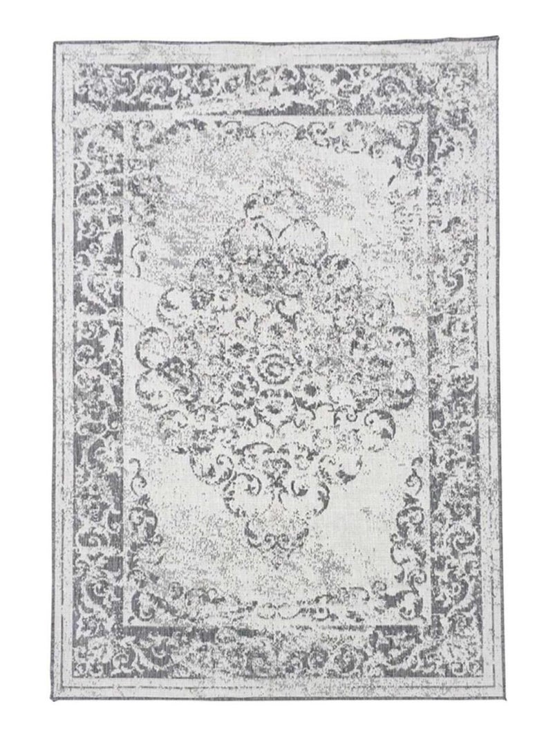 Tapis extérieur, kilim reversible LYN2 AP REVERSIBLE Argent - Kiabi