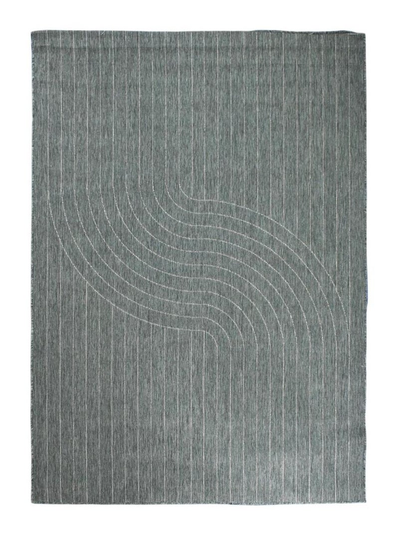 Tapis extérieur, kilim reversible LYN2 AW REVERSIBLE Vert - Kiabi