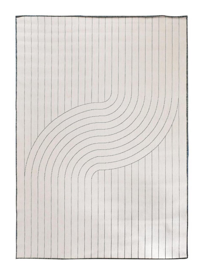 Tapis extérieur, kilim reversible LYN2 AW REVERSIBLE Vert - Kiabi