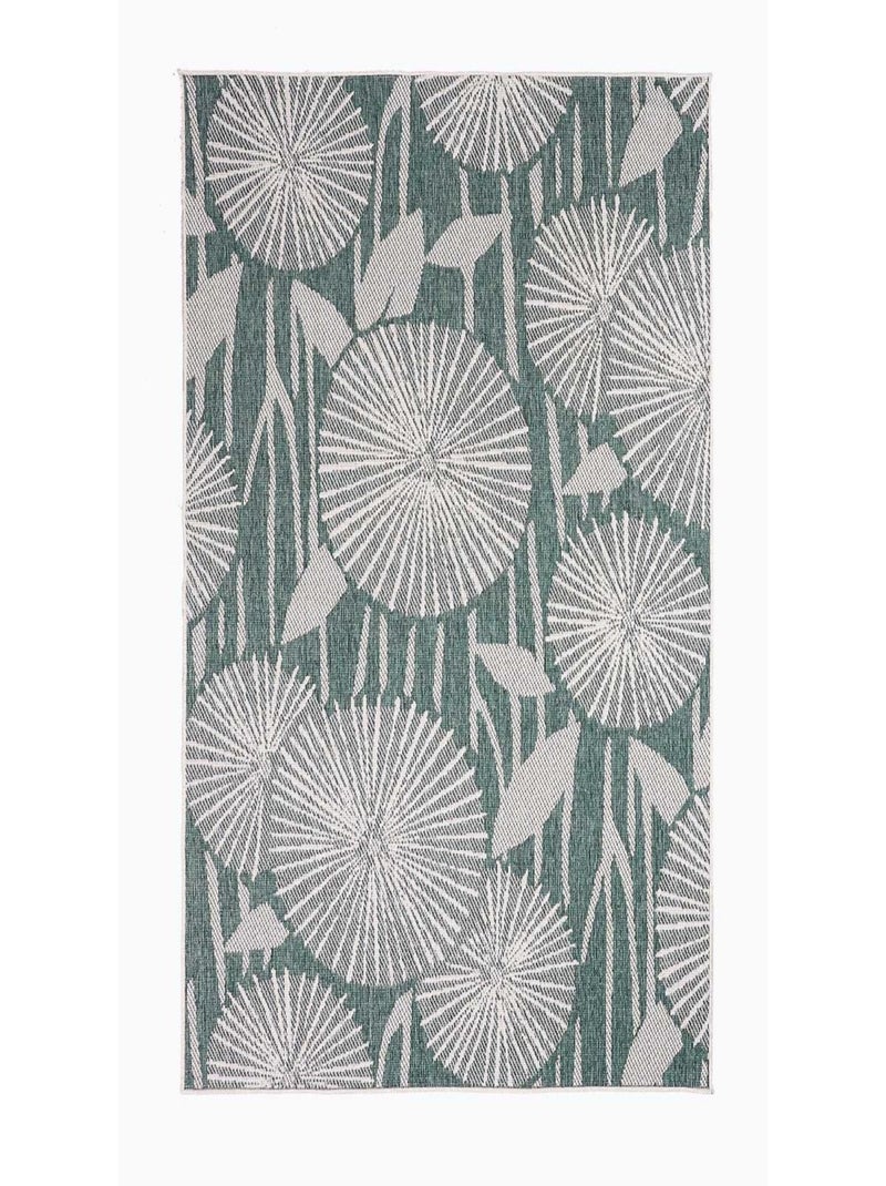 Tapis extérieur, kilim reversible LYN2 AX REVERSIBLE Vert - Kiabi