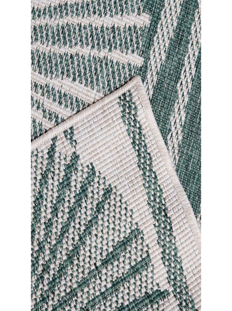 Tapis extérieur, kilim reversible LYN2 AX REVERSIBLE Vert - Kiabi
