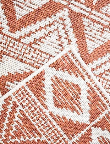 Tapis extérieur, kilim reversible LYN2 BG REVERSIBLE