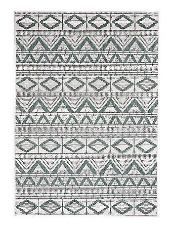 Tapis extérieur, kilim reversible LYN2 BG REVERSIBLE