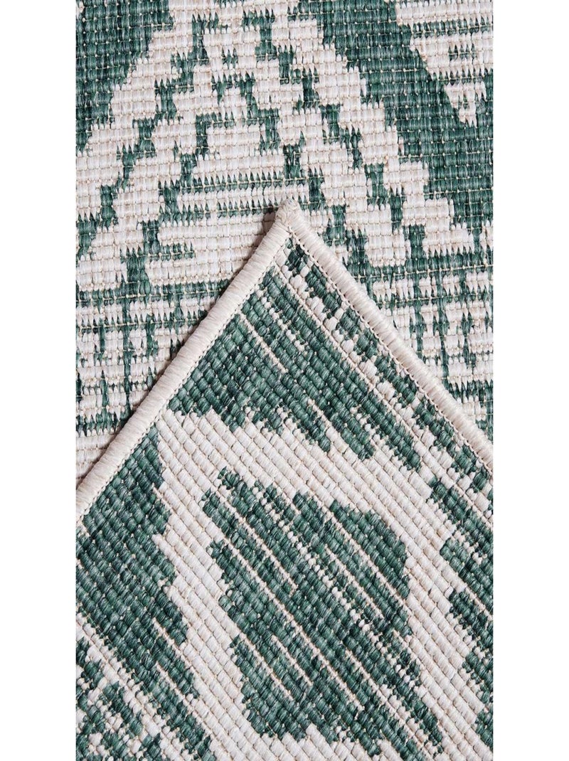 Tapis extérieur, kilim reversible LYN2 BG REVERSIBLE Vert - Kiabi