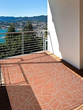 Tapis extérieur, kilim reversible LYN2 BJ REVERSIBLE