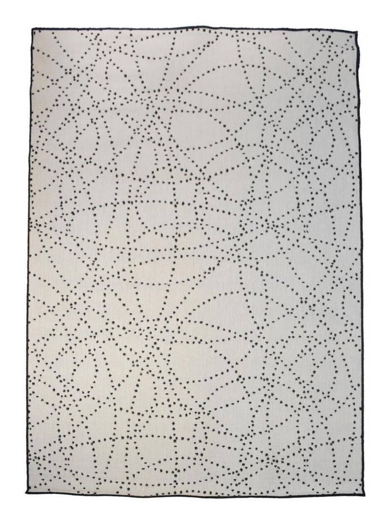 Tapis extérieur, kilim reversible LYN2 BJ REVERSIBLE Noir - Kiabi