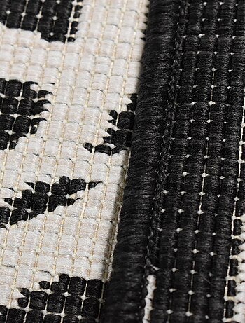 Tapis extérieur, kilim reversible LYN2 BK REVERSIBLE