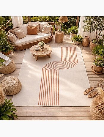 Tapis extérieur, kilim reversible LYN2 BM REVERSIBLE