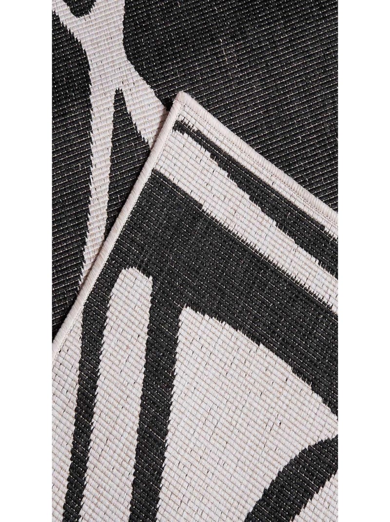 Tapis extérieur, kilim reversible LYN2 F REVERSIBLE Noir - Kiabi