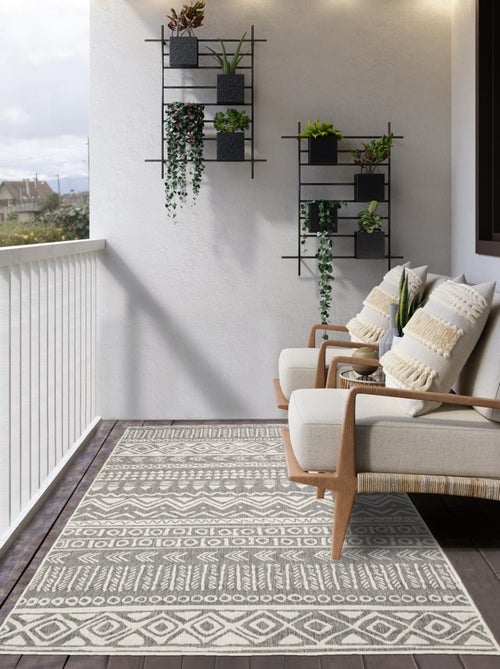 Tapis extérieur, kilim reversible LYN2 LISI - Kiabi